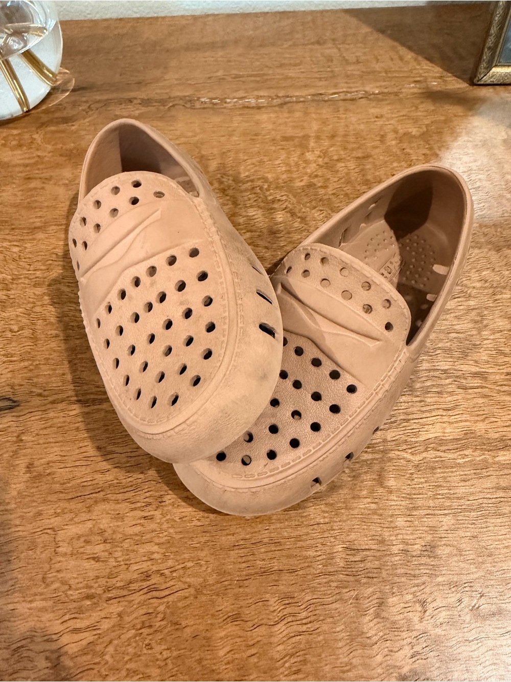 Kids floafers in Light Beige